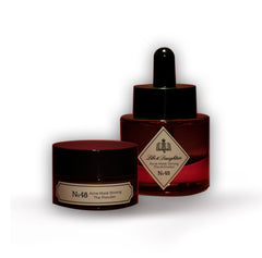 Red signature box containing personalized skincare products by Dr. Inna Szalontay